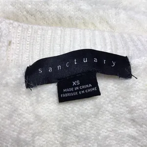 Sanctuary by Nordstrom White Cardigan XS Oversize Fluffy‎ Minimalist Clean Girl thumbnail 4