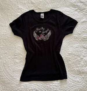 Y2K Baby Tee Black Size M thumbnail 1