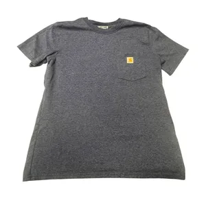 Carhartt Womens Loose Fit Pocket T-Shirt Heather Blue Short Sleeve Large 12-14 thumbnail 1