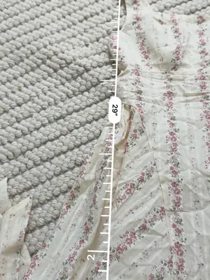 Cider Cotton Floral Square Neck Bowknot A-line Mini Dress thumbnail 4