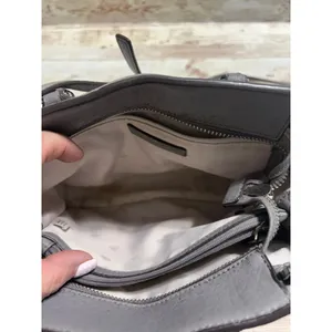 Kate Spade New York Leighton Pebbled Leather Gray Satchel Handbag Old Purse thumbnail 8