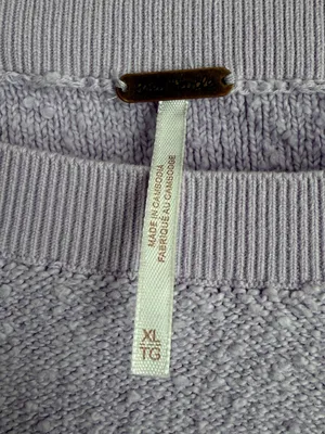 Free People Found My Friend Pullover in Lavender, Size XL, NEW thumbnail 7