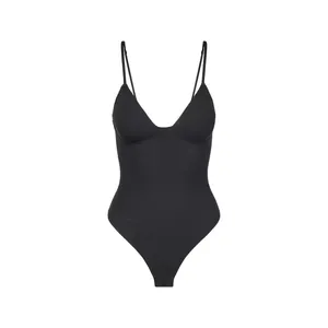 NWT Skims Cotton Shapewear Thong Bodysuit XS thumbnail 2
