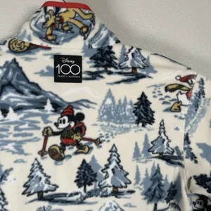 Disney 100 x Columbia Fleece Pullover Half Snap Womens Medium Mickey & Friends thumbnail 6