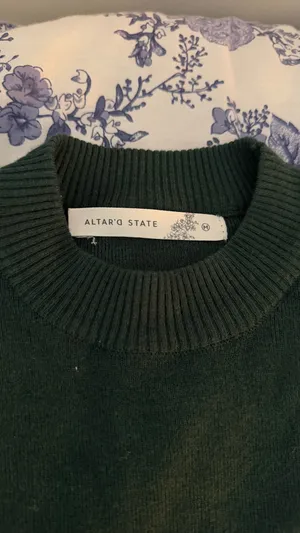 Altar'd State Green Long Sleeve Top thumbnail 2