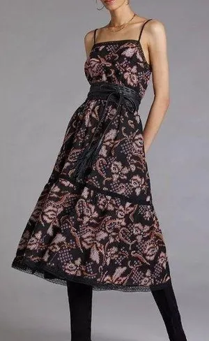 Anthropologie Embroidered Maxi Dress thumbnail 1