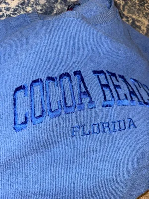 Vintage Cocoa Beach Florida Crewneck Blue Size XL thumbnail 2