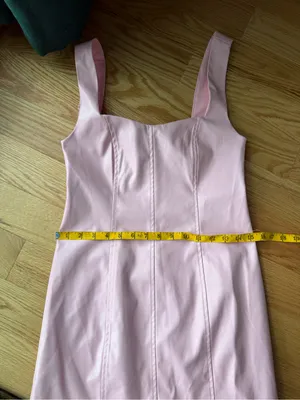 Show Me Your Mumu Pink Faux Leather Square Neck Mini Dress S thumbnail 8