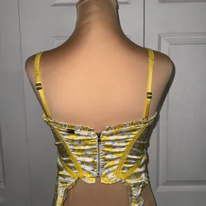 For Love And Lemons Daffodil‎ Bustier Yellow Floral Medium Size Small thumbnail 2