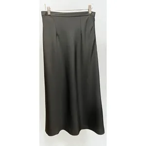 Sleek High-Waisted Black Formal Skirt - Side Zip & Button Size Small 6 thumbnail 2