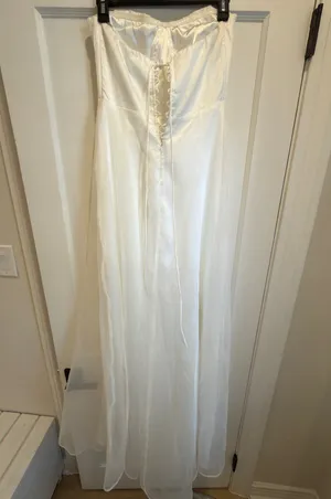 Off-The-Shoulder Lulus White Maxi Dress thumbnail 7