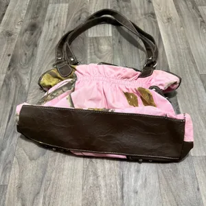 Realtree Pink Camo Western Shoulder Bag Studded Rhinestone Buckle Purse Y2K thumbnail 7