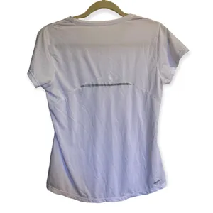 White Crew Neck Short Sleeve Active T-Shirt Size Medium thumbnail 3