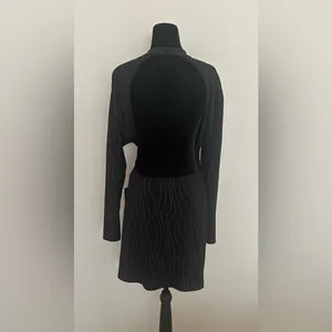 Express Chic Black Open-Back Dress thumbnail 4