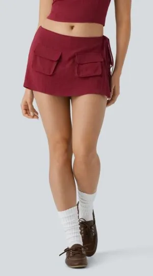 Halara Patitoff 2.0 Wrap Cargo Pocket Mini Skort Skirt Size Small Regular New thumbnail 1