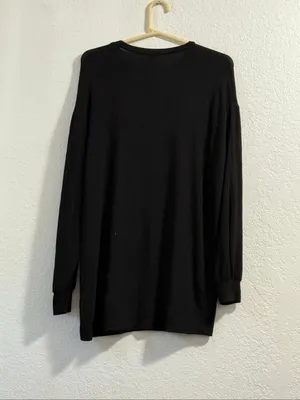 Reformation Jeans Black long Sleeve T-Shirt Women’s Sz S Tencel thumbnail 3