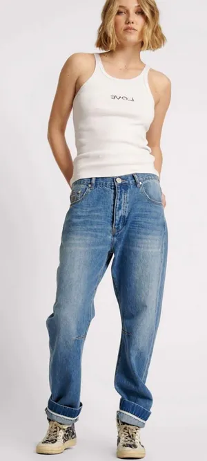 One Teaspoon‎ bandits boyfriend Blue Boyfriend Jeans 28 thumbnail 1