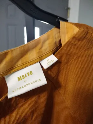 Anthropologie Maeve Maria Mustard Corduroy Top thumbnail 2