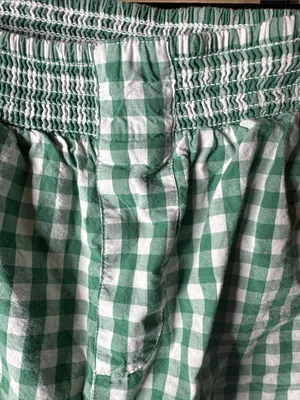 By Anthropologie Green Gingham Smocked Bloomer Shorts Size Medium thumbnail 5