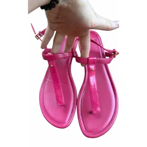 Cole Haan patent sandal Boardwalk Thong Electra pink raspberry Summer Flip Flop thumbnail 3