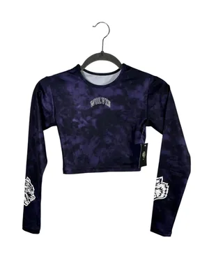 Darc Sport‎ Wolf Spirit Energy Crop Top Reaper Marble Purple Tie Dye XS Limited thumbnail 2