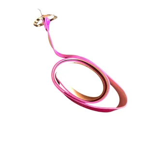 &‎ OTHER STORIES Snake Print Leather Belt Pink NWOT Small thumbnail 3