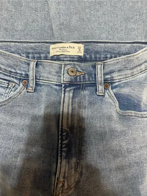 Abercrombie & Fitch The Flare Ultra High Rise Blue Denim Jeans Size 29/8R thumbnail 5