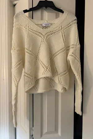Cream Colored Sweater White thumbnail 1
