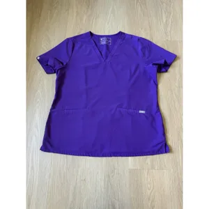 Figs Shirt Womans Purple Casma Scrubs 3 Pocket Technical Collection Top XL thumbnail 2