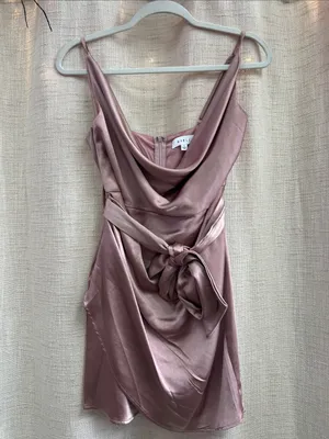 Cowl Neck Bodycon Dress Large thumbnail 3