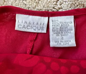 Vintage Cacique Red Slip thumbnail 4