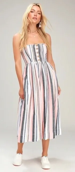Free People Lilah Striped Dress,‎ thumbnail 1
