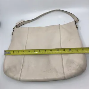 COACH White Medium Leather Handbag thumbnail 4