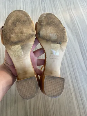 Free People Suede Block Heel Sandals in Cognac thumbnail 6