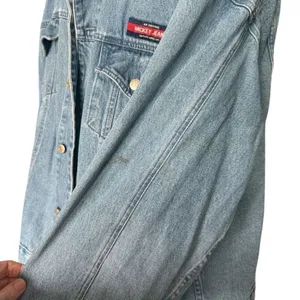 Womens Walt Disney World Vintage Y2K Retro Flag Patriotic Denim Jean Jacket XXL thumbnail 4