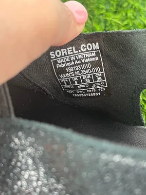 Sorel Ella Slingback Flat Sandals Black Metallic Shimmer Women's Size 8 thumbnail 8