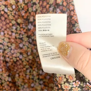 Free People Bonnie Floral Chiffon Mini Dress Size XS thumbnail 16