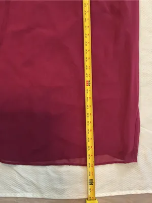 Donna Morgan Burgundy Halter Maxi Dress thumbnail 4