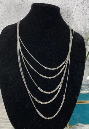 🆕 Simply Vera Wang Silver & Rhinestone Necklace thumbnail 1