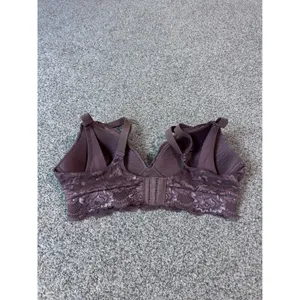 Kindred Bravely Lace Nursing Bra Mauve Floral Shimmer Maternity Bralette Medium thumbnail 3