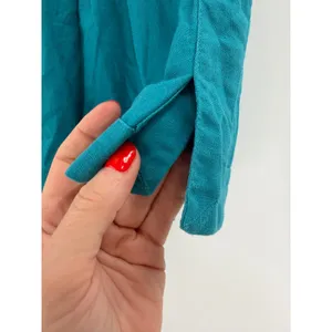 House of Harlow Shorts‎ Women S Teal Linen Blend High Waist Coastal Boho Resort thumbnail 5