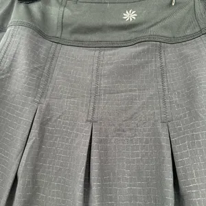 Athleta Size XL Mini Skort Black Undershort Tennis Pickleball‎ Pleated Stretch thumbnail 4