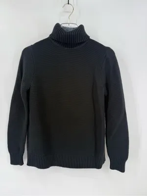 J crew Classic turtleneck sweater in black size small thumbnail 1