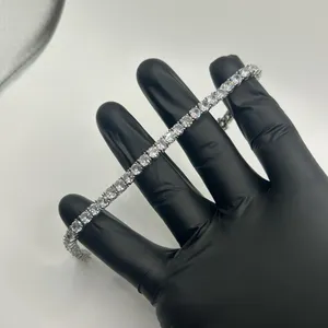 Kay Jewelers Moissanite Tennis Bracelet Silver 5mm 8 Inch Brand New VVS1 Crazy Shine No Pass thumbnail 2