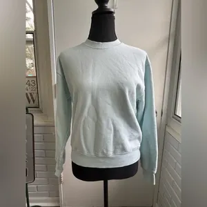 Aritzia Terry Sweatfleece Perfect Crew Sweatshirt‎ XS athleisure layered winter thumbnail 2