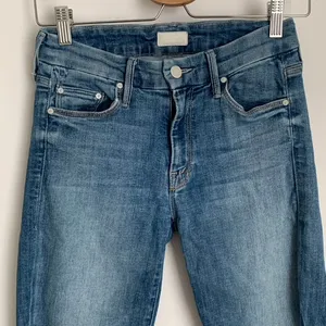 Mother Denim The Looker Ankle Fray Jean One Smart Cookie Blue Womens Size 26 thumbnail 10