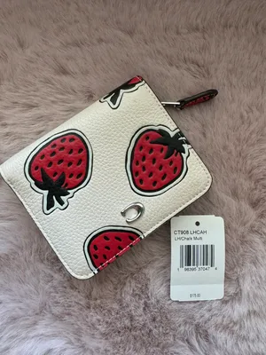 Coach Billfold Wallet With Strawberry Print thumbnail 2