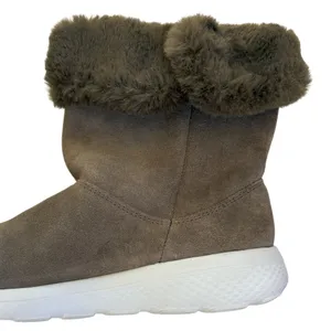 Like New Skechers Leather On The Go City 2 Boots Olive Size 8.5 thumbnail 4