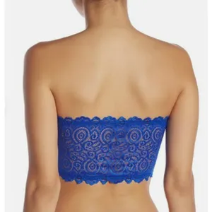 NWT Free‎ People Reversible Lace Bandeau Bralette in Sapphire thumbnail 1