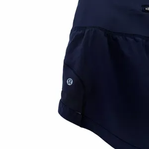 Lululemon Navy Blue Pace Perfect Shorts Sz 6 thumbnail 2